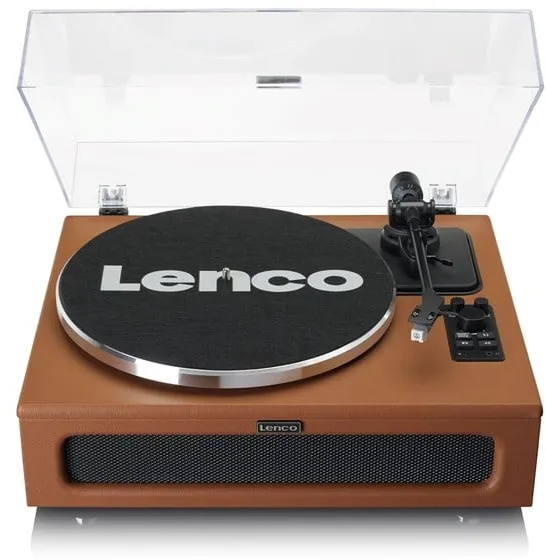 Lenco LS-430BK - Giradischi con 4 altoparlanti integrati - Marrone - Giradischi Marrone