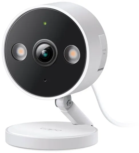 TP-Link Tapo C120 Telecamera di sicurezza Wi-Fi per interni/esterni, Bianca